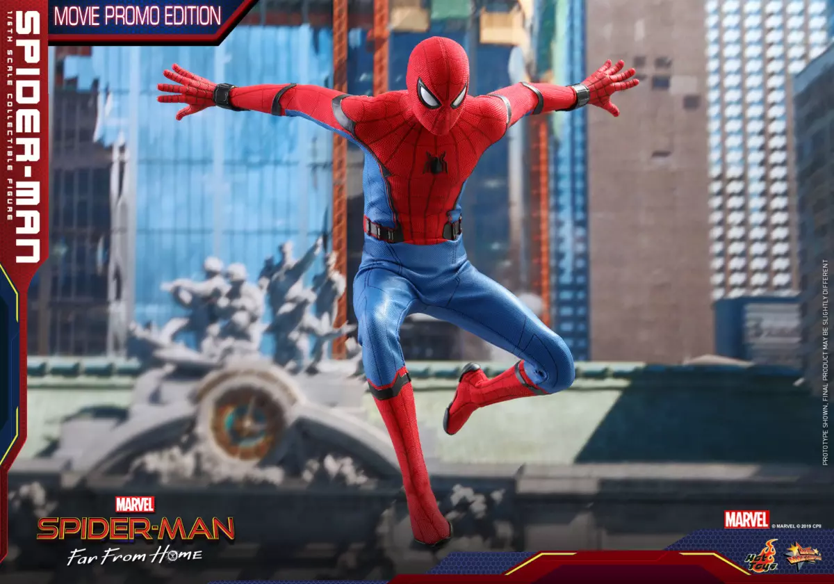 hot toys spider man far from home movie promo edition