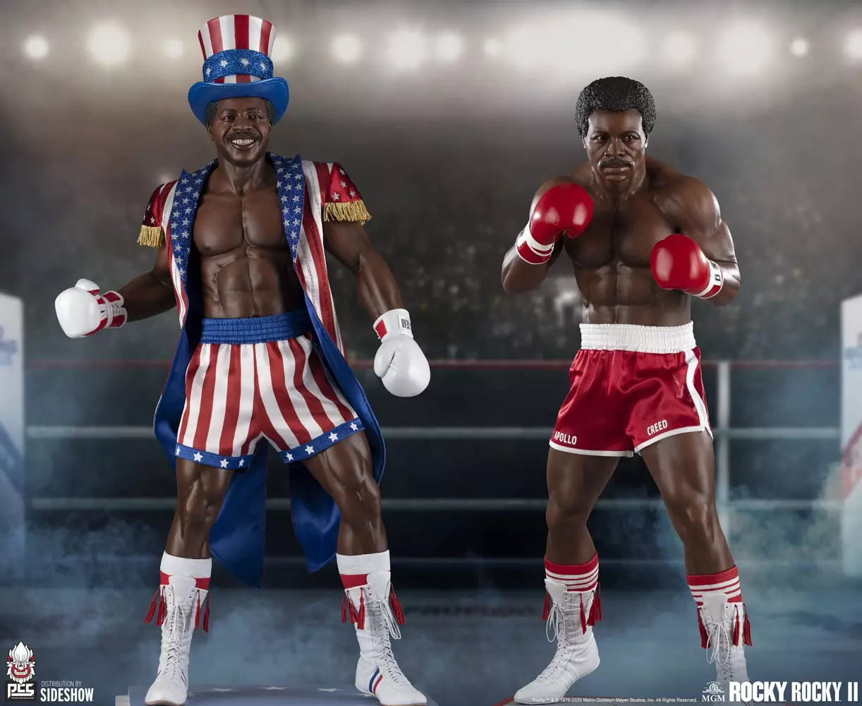 PCS unveils Apollo Creed 1:3 collectible statues from Rocky II and Rocky IV