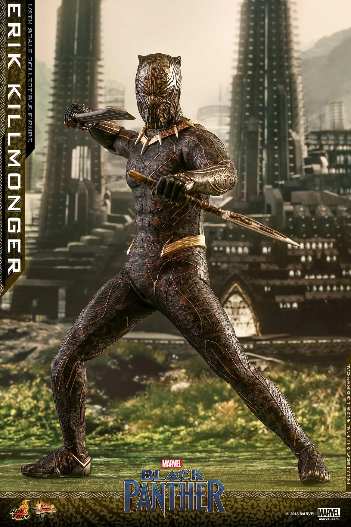 Killmonger Hot Toys Collectible Figurine Black Panther Marvel Black Hot Sex Picture 4255