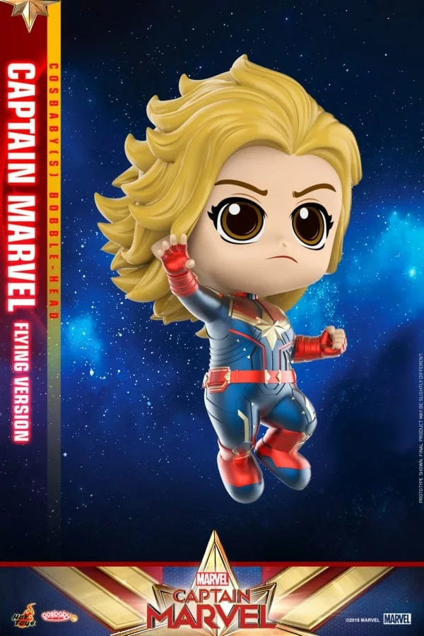 New Hot Toys Cosbaby Captain Marvel Carol Danvers Starforce Version Vinyl Figure 