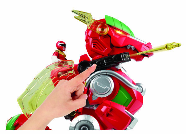 playskool heroes power rangers red ranger and dragon thunderzord