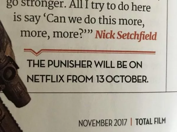 Marvel confirma série de Punisher para 2017