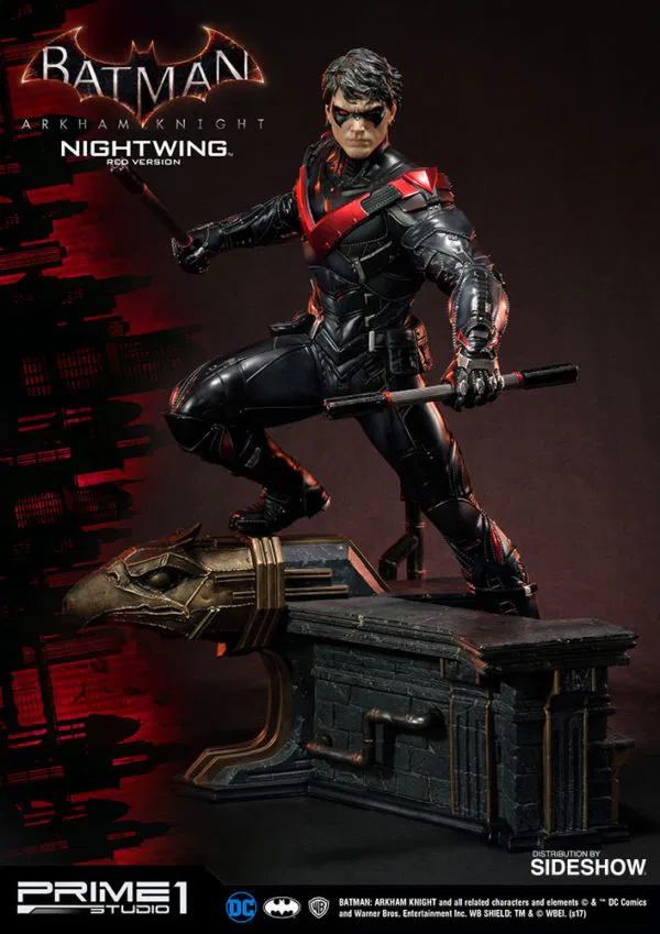 nightwing arkham city statue