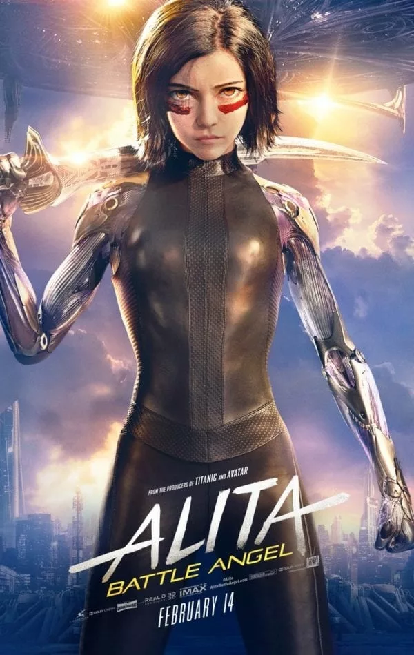 Rosa Salazar featured on new Alita: Battle Angel poster