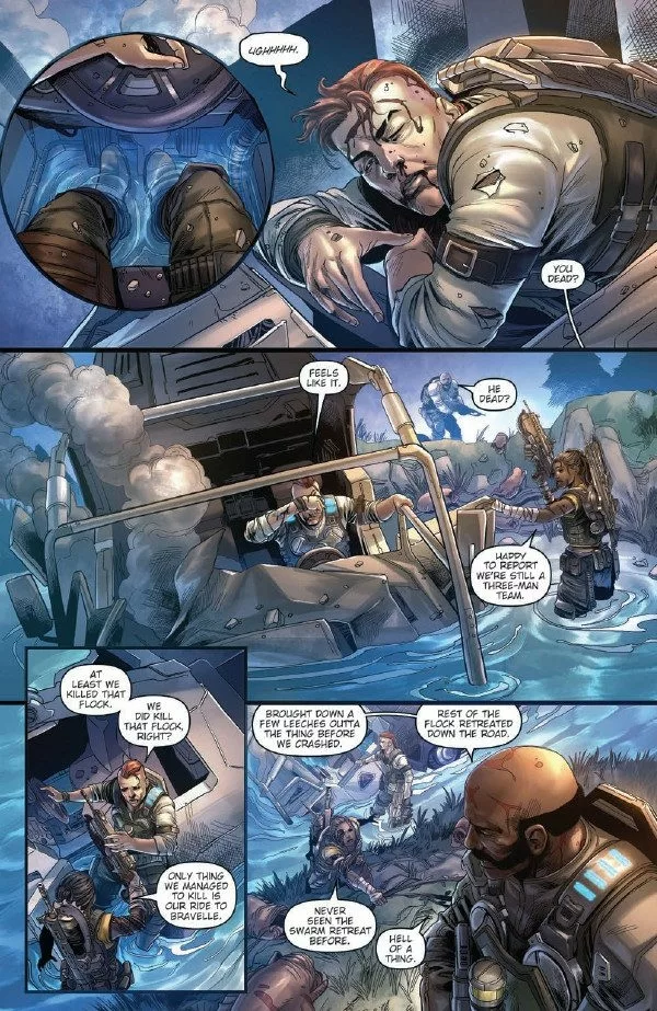 Learn the story of Gears 5's new Escape mode with the Hivebusters comic  books