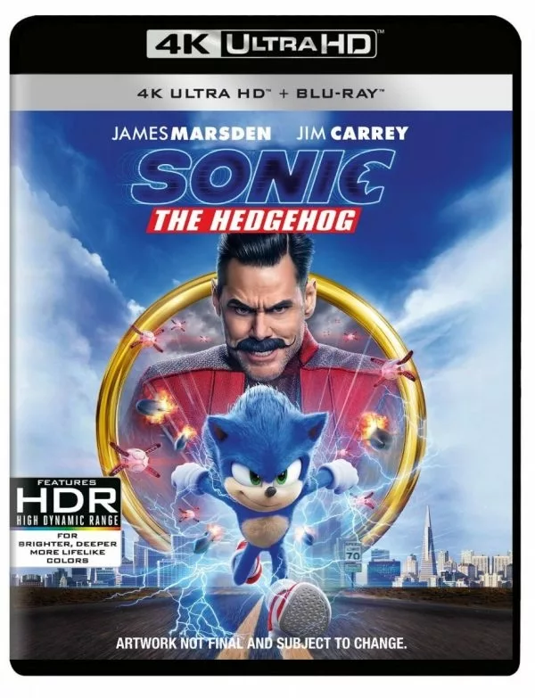 Sonic the Hedgehog [Blu-ray] Starring Jim Carrey