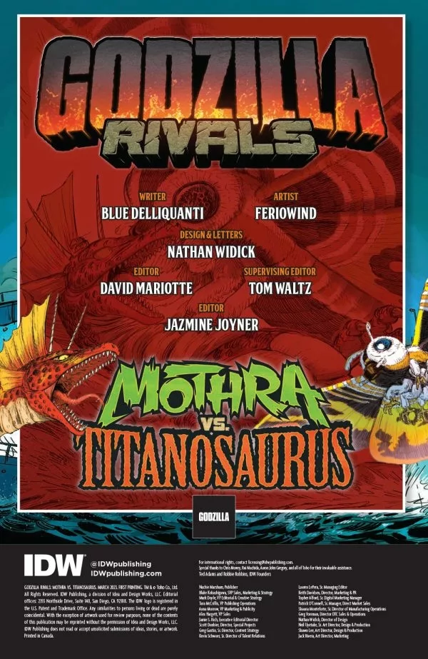 Godzilla Rivals: Mothra V Titanosaurus - Atlas Comics and Collectibles