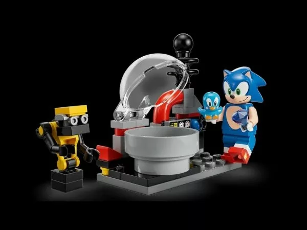 Lego Sonic The Headgehog Sonic Contra Robô Death Egg 76993