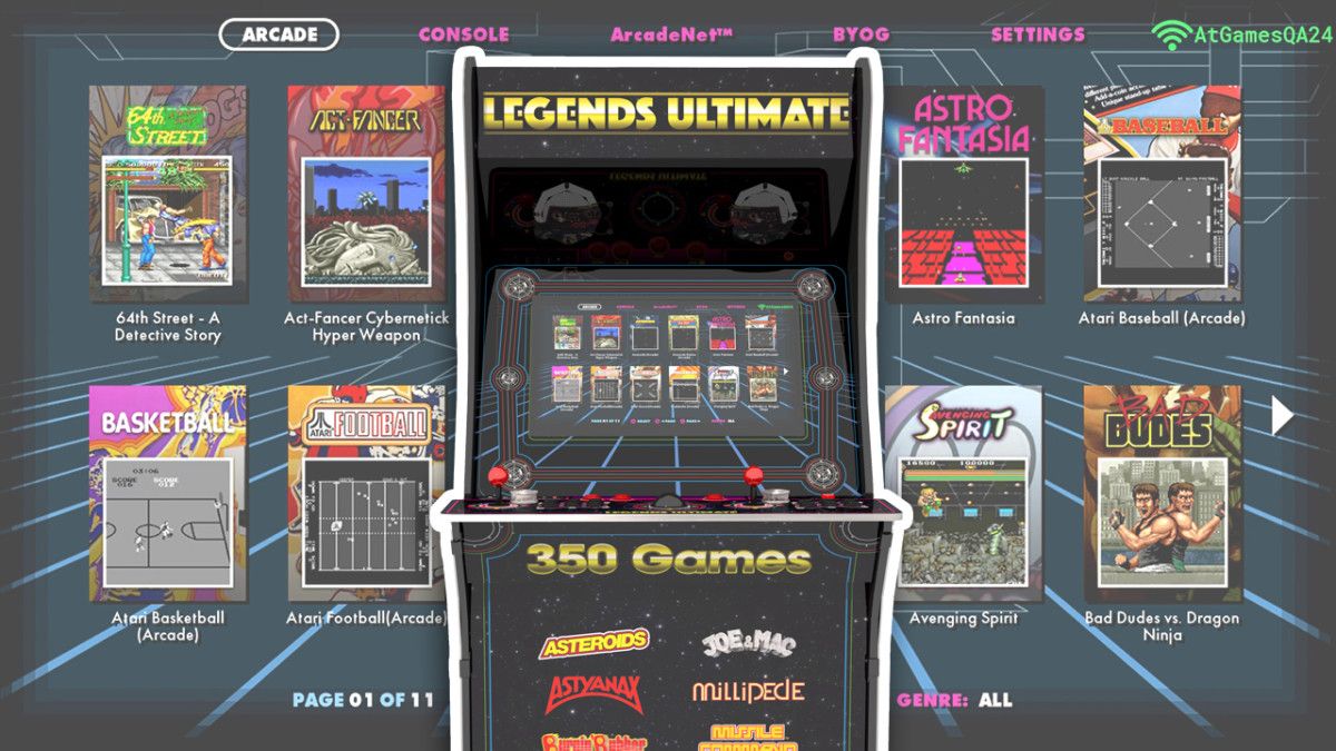 Legends Ultimate Arcade Machine announced, complete with 350 games