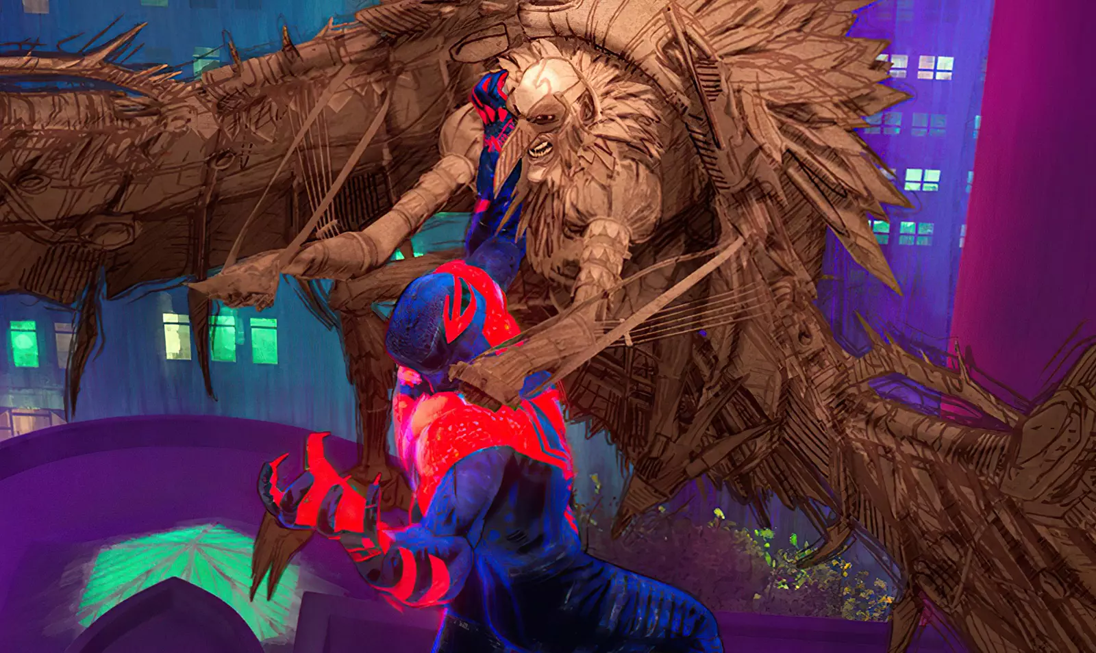 Spider-Man: Across the Spider-Verse image pits Spider-Man 2099 against ...