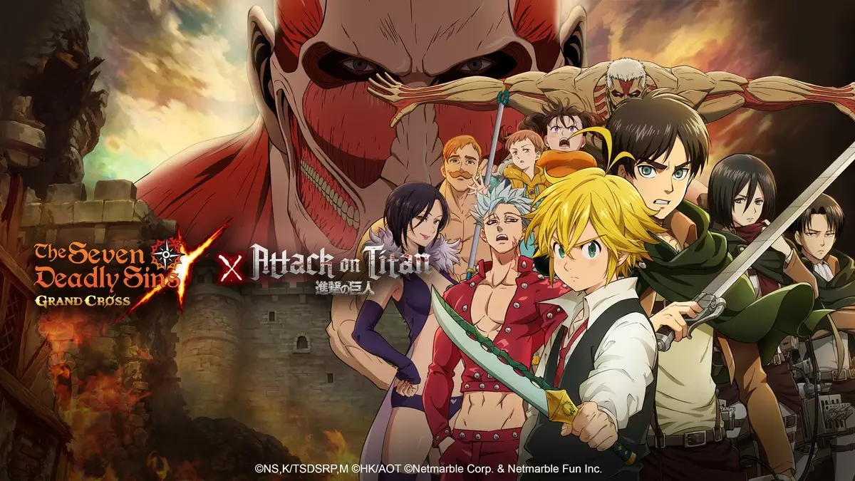 The Seven Deadly Sins Grand Cross starts new Attack on Titan