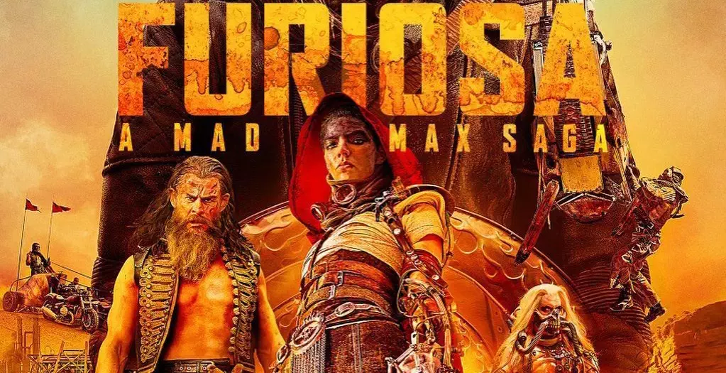 Furiosa: A Mad Max Saga poster features Anya Taylor-Joy, Chris